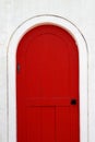 Old wooden red door Royalty Free Stock Photo