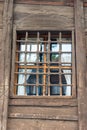 Old Wooden Reshotka on the window of the house in Koprivshtitsa, Bulgaria