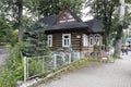 An old wooden residential house