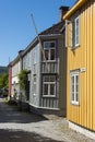 Old wooden residential houses Trondheim