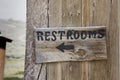 Restroom Sign Royalty Free Stock Photo