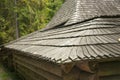 Old wooden roof, house in the forest Royalty Free Stock Photo