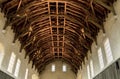 Old wooden roof inside of Great Hall in Stirling Castle, Scotland