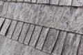 Old wooden roof tiles. texture of wooden tiles Royalty Free Stock Photo