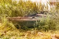 Old wooden rowboat Royalty Free Stock Photo