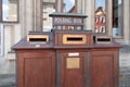 Old wooden Royal Mail Post Box