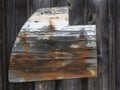 Old Wooden Rudder Royalty Free Stock Photo