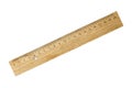 Old wooden ruler Royalty Free Stock Photo