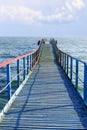 Old wooden sea pier Royalty Free Stock Photo