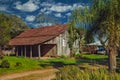 Old wooden shack in a traditional rural style Royalty Free Stock Photo