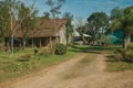 Old wooden shack in a traditional rural style Royalty Free Stock Photo