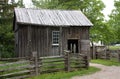 Old wooden shed