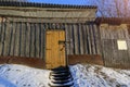 Old wooden shed with padlock Royalty Free Stock Photo