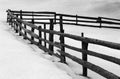 Old wooden sheepfold fence