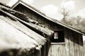 Old Wooden Shingled Roof