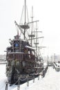 The old wooden ship in Gransk on Moltwa