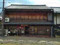 A old wooden shop of souvenir at nara park, 2016