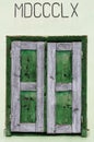 Old wooden shutters Royalty Free Stock Photo