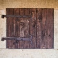 Old wooden shutters Royalty Free Stock Photo