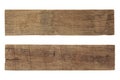 old wooden sign board background. plank wood isolated for design art work or add text message Royalty Free Stock Photo