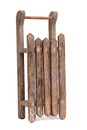 Old wooden sledge Royalty Free Stock Photo