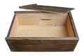 Old wooden sliding Lid Box