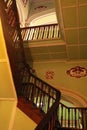 The old wooden stairs of the palace of bangalore. Royalty Free Stock Photo