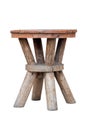 Old wooden stool Royalty Free Stock Photo