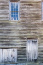 Old Wooden structure with boarded window and door Royalty Free Stock Photo