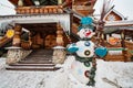 Old wooden structure at Izmailovsky Kremlin, Moscow Royalty Free Stock Photo