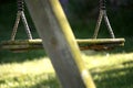 Old wooden swing Royalty Free Stock Photo