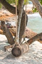 Old wooden swing Royalty Free Stock Photo