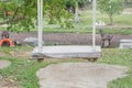 Old wooden swing Nature seats hanging Royalty Free Stock Photo