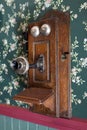 Old Wooden Telephone Royalty Free Stock Photo