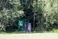 old wooden toilet Royalty Free Stock Photo