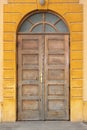 Old wooden traditional door