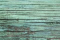 Old wooden turquoise texture background, place for text Royalty Free Stock Photo