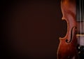 Old wooden violin Royalty Free Stock Photo