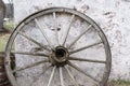 Old Wooden Wagon Wheel Royalty Free Stock Photo