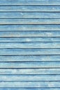 Old wooden wall painted faded blue color Royalty Free Stock Photo