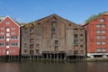 Old wooden warehouses Trondheim Royalty Free Stock Photo