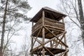 Old wooden watchtower