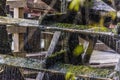 Old wooden watermill on river in Slovenia Royalty Free Stock Photo