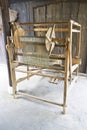 Old Wooden Weaving Machine Royalty Free Stock Photo