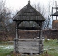 Old wooden well in Maramures