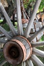 Old Wooden Wheel and spokes