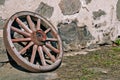 Old wooden wheel