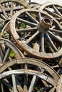 Old wooden wheels Royalty Free Stock Photo