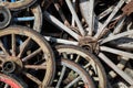 Old wooden wheels Royalty Free Stock Photo