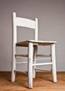 Old wooden white chair Royalty Free Stock Photo